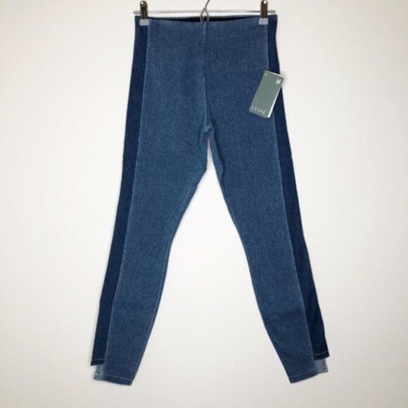 LYSSE Step Hem Denim Leggings  - Picture 1 of 9